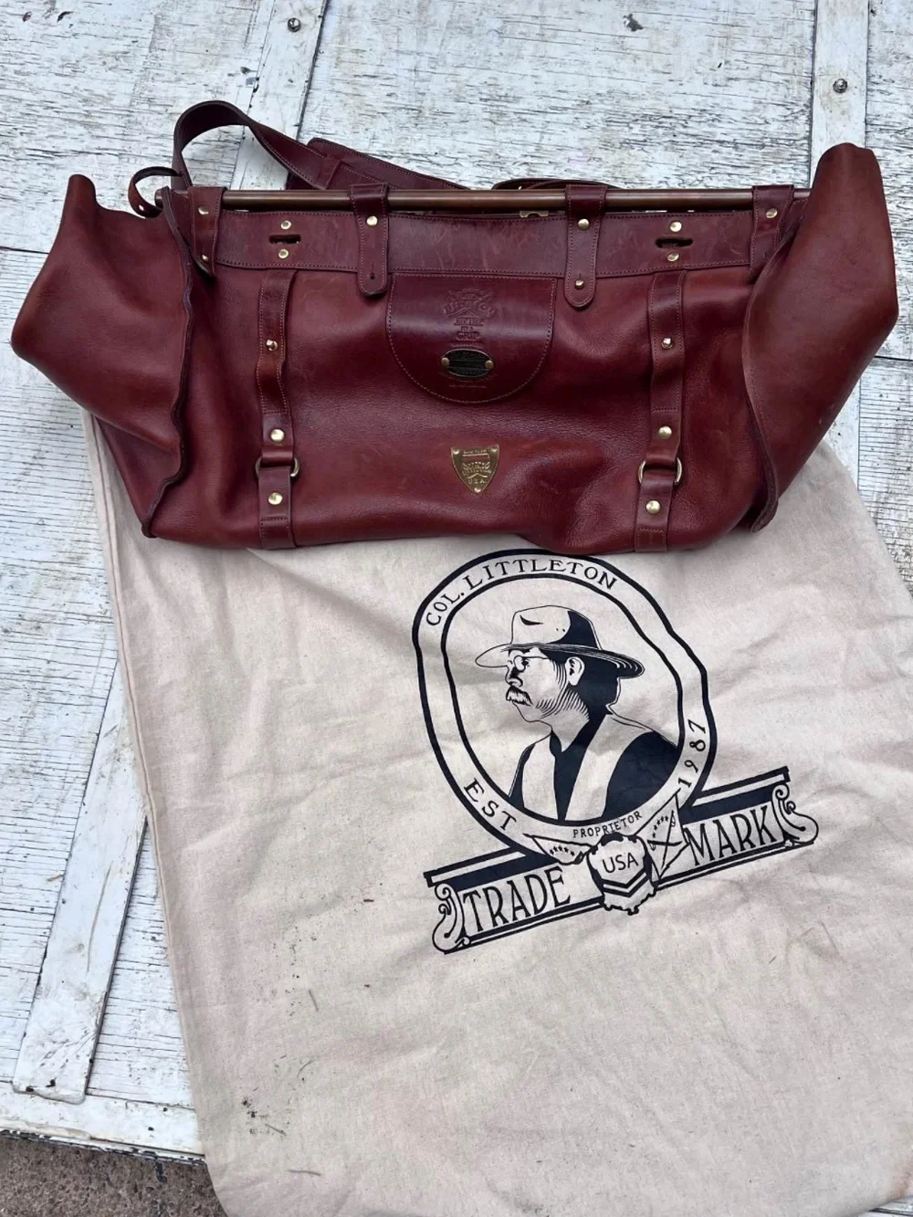 NO. 1 LEATHER DUFFEL BAG – AMERICAN BUFFALO